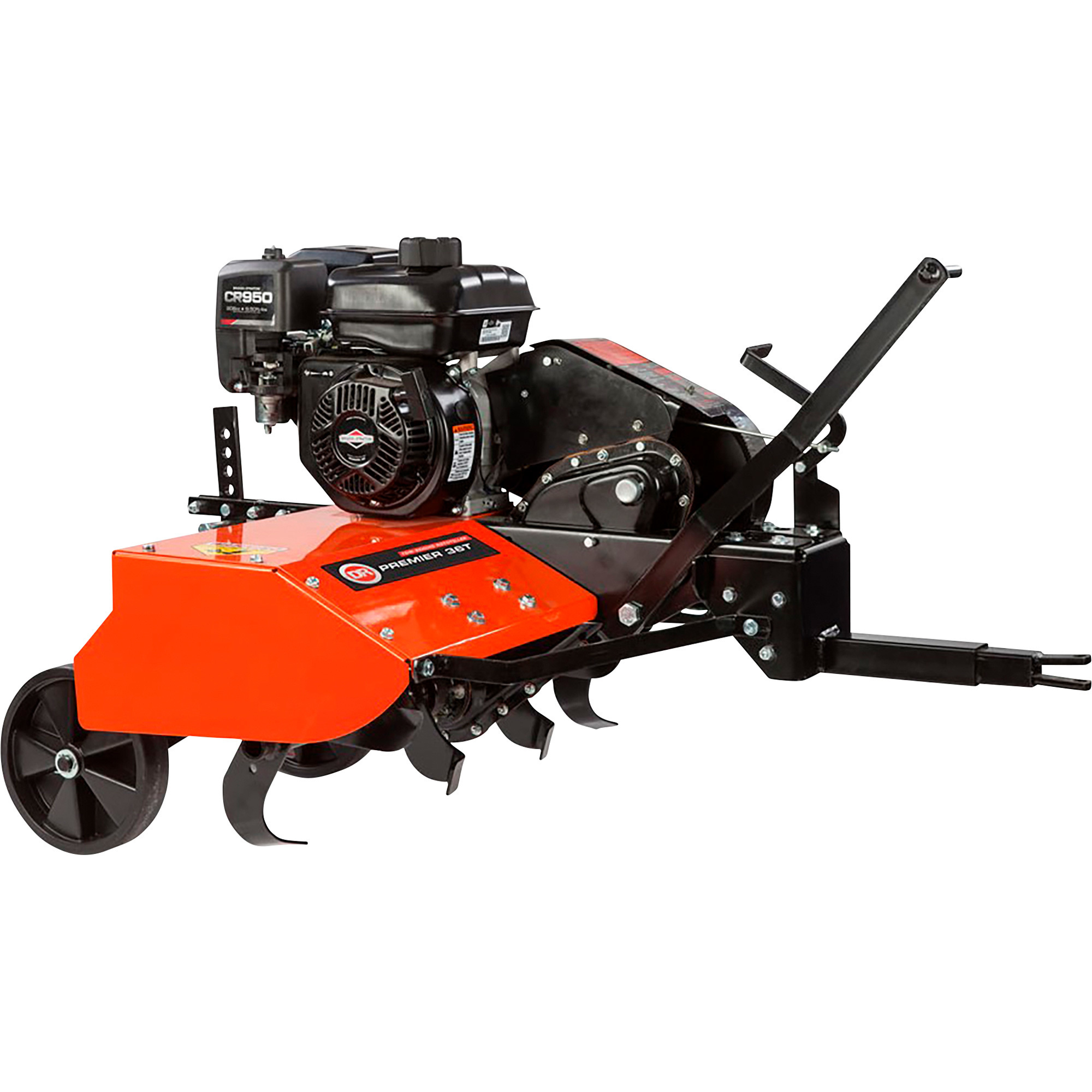 DR Power PREMIER-36T Tow-Behind Rototiller, 36in. Till Width, Briggs & Stratton Engine, Model# TT13036BMN